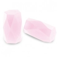 Top Facet kralen tube 2.5x3mm Rose opal
